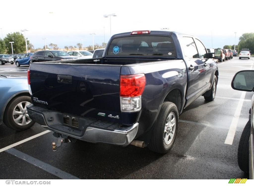 2010 Tundra CrewMax 4x4 - Nautical Blue Metallic / Sand Beige photo #2