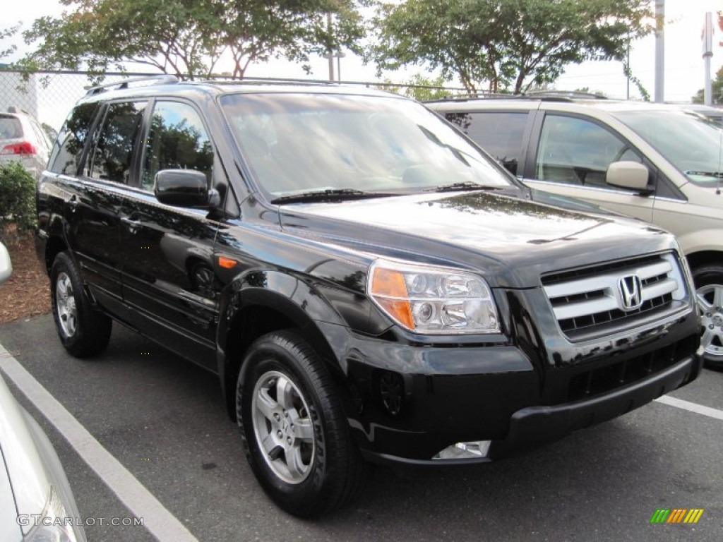 2007 Pilot EX 4WD - Formal Black / Saddle photo #1