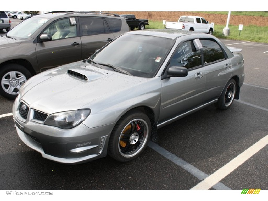 2007 Impreza WRX Sedan - Crystal Gray Metallic / Anthracite Black photo #4
