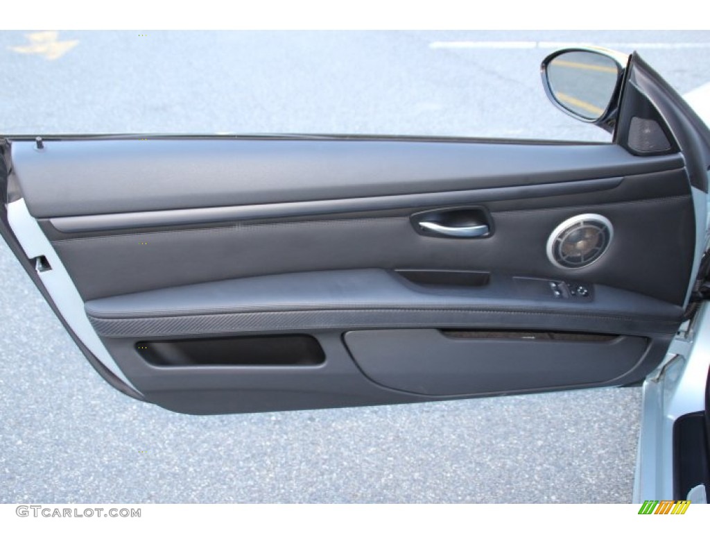 2011 BMW M3 Coupe Black Novillo Leather Door Panel Photo #86108428