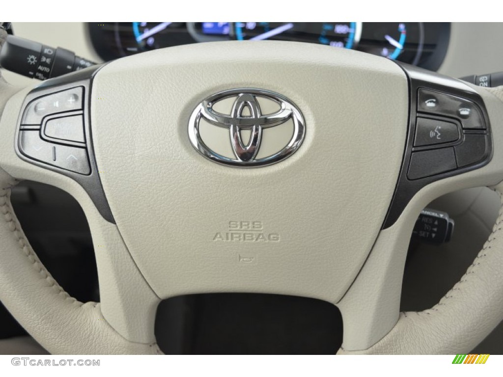 2014 Toyota Sienna Limited AWD Bisque Steering Wheel Photo #86109205
