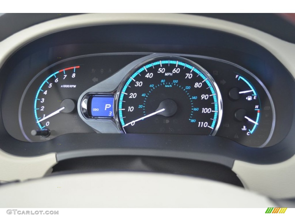 2014 Toyota Sienna Limited AWD Gauges Photo #86109226