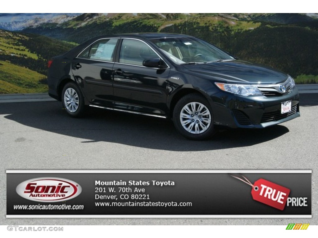 2014 Camry Hybrid LE - Cosmic Gray Metallic / Ivory photo #1