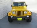2004 Solar Yellow Jeep Wrangler Rubicon 4x4  photo #8