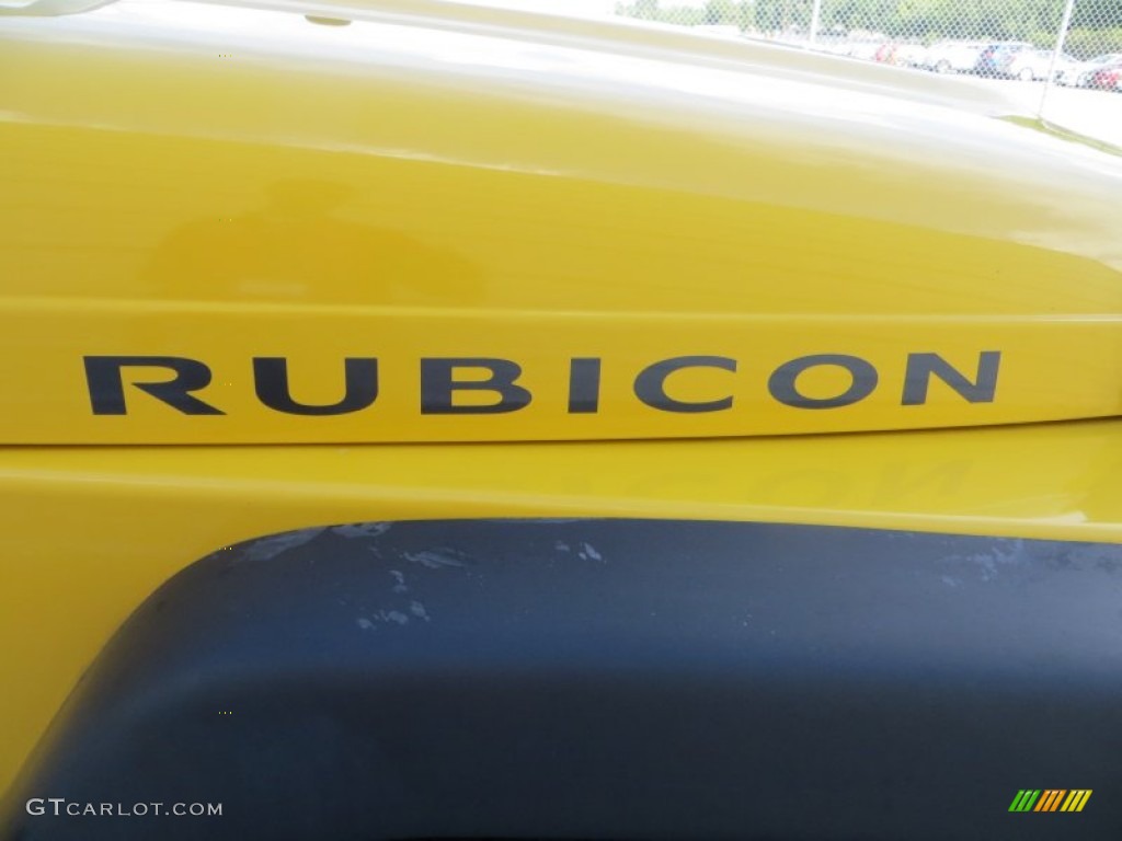 2004 Wrangler Rubicon 4x4 - Solar Yellow / Dark Slate Gray photo #14