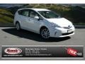 2013 Blizzard White Pearl Toyota Prius v Five Hybrid  photo #1