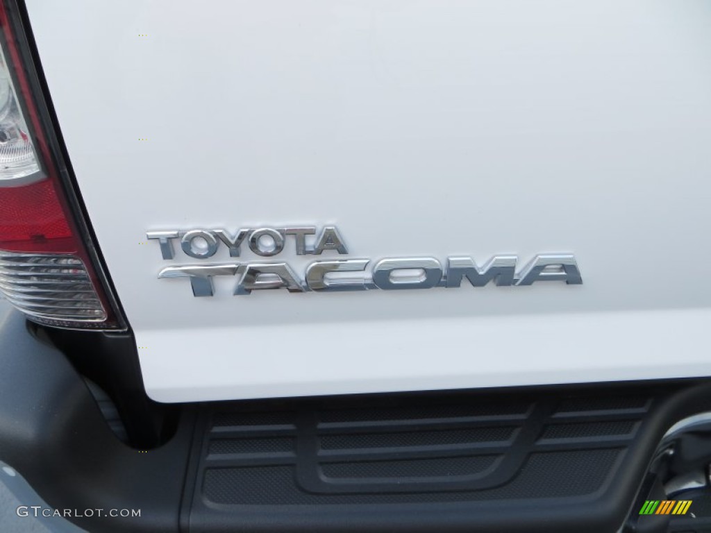 2013 Tacoma V6 TRD Double Cab 4x4 - Super White / Graphite photo #15