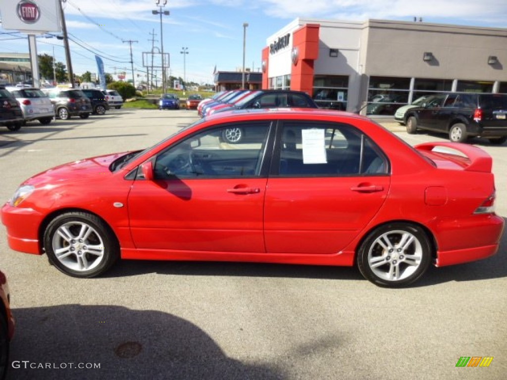 2005 Lancer RALLIART - Phoenix Red / Black photo #4