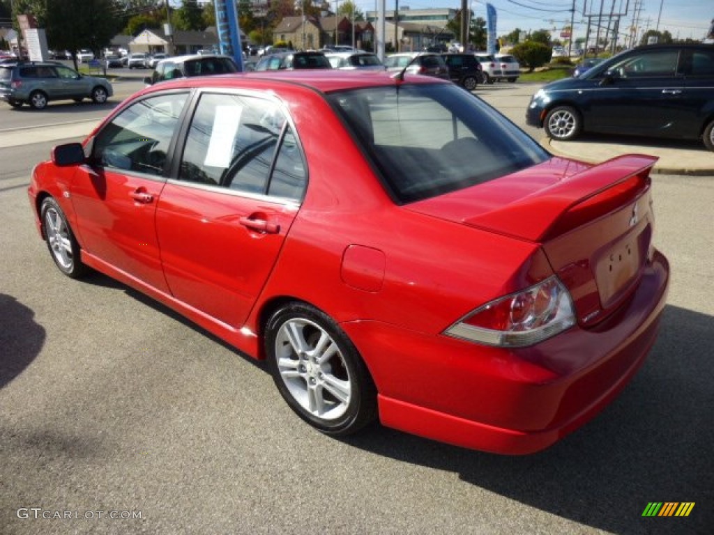 2005 Lancer RALLIART - Phoenix Red / Black photo #5
