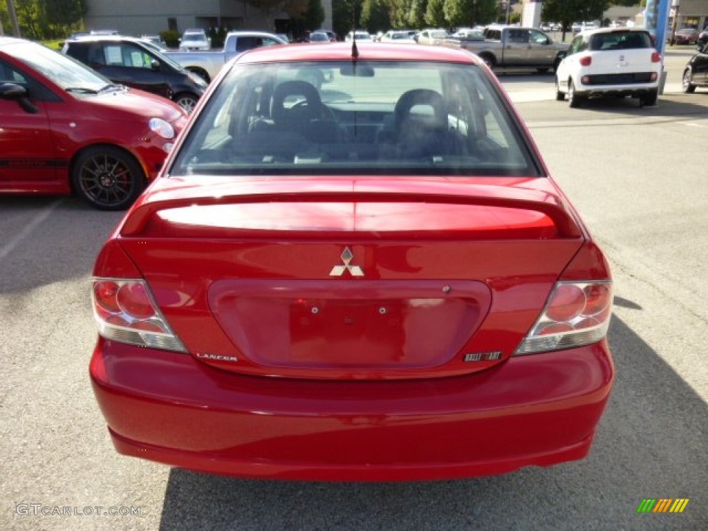2005 Lancer RALLIART - Phoenix Red / Black photo #6