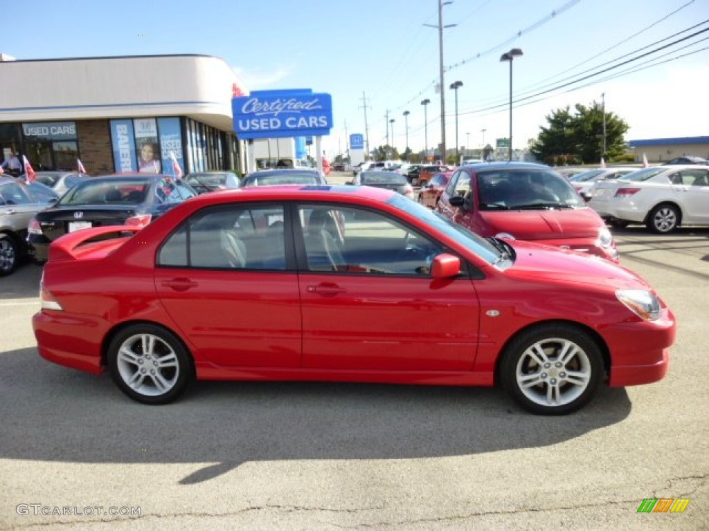 2005 Lancer RALLIART - Phoenix Red / Black photo #8