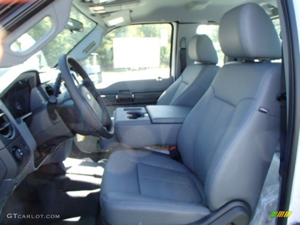 2014 F350 Super Duty XL SuperCab 4x4 Utility Truck - Oxford White / Steel photo #12