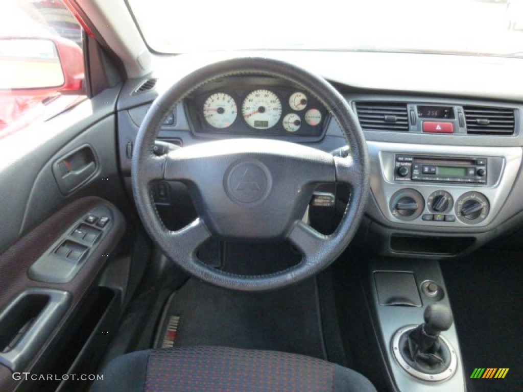 2005 Lancer RALLIART - Phoenix Red / Black photo #14