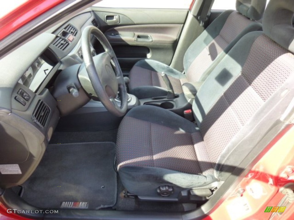 Black Interior 2005 Mitsubishi Lancer RALLIART Photo #86117043