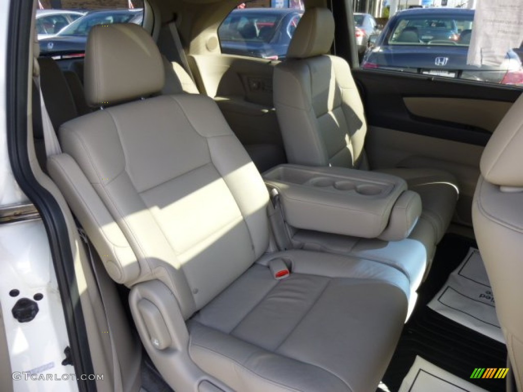 Beige Interior 2012 Honda Odyssey Touring Elite Photo #86117340
