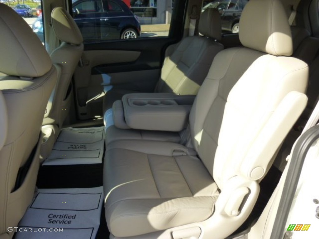 Beige Interior 2012 Honda Odyssey Touring Elite Photo #86117404
