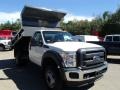 Oxford White - F450 Super Duty XL Regular Cab 4x4 Dump Truck Photo No. 2