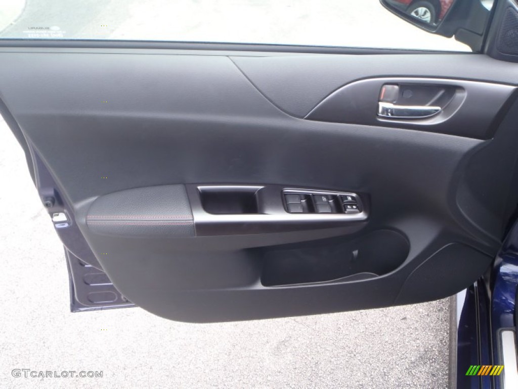 2013 Subaru Impreza WRX STi 5 Door STi Black Alcantara/Carbon Black Door Panel Photo #86118024