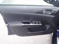 2013 Subaru Impreza STi Black Alcantara/Carbon Black Interior Door Panel Photo