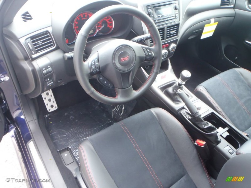 STi Black Alcantara/Carbon Black Interior 2013 Subaru Impreza WRX STi 5 Door Photo #86118057