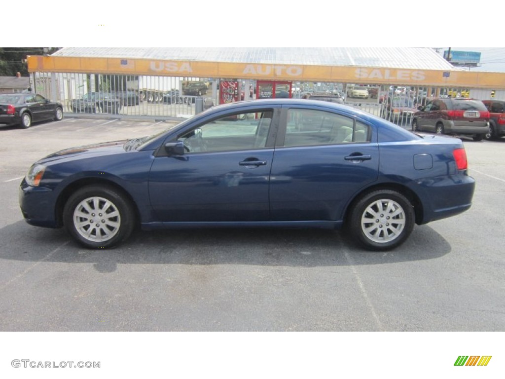 2009 Galant ES - Maizen Blue Pearl / Beige photo #2