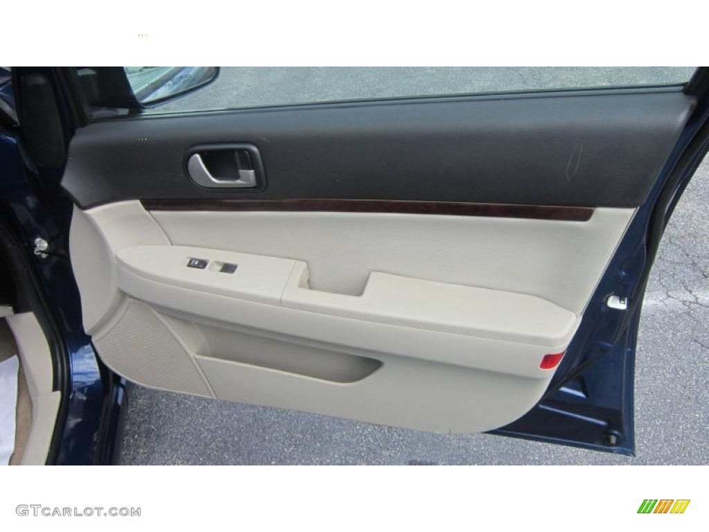 2009 Galant ES - Maizen Blue Pearl / Beige photo #12