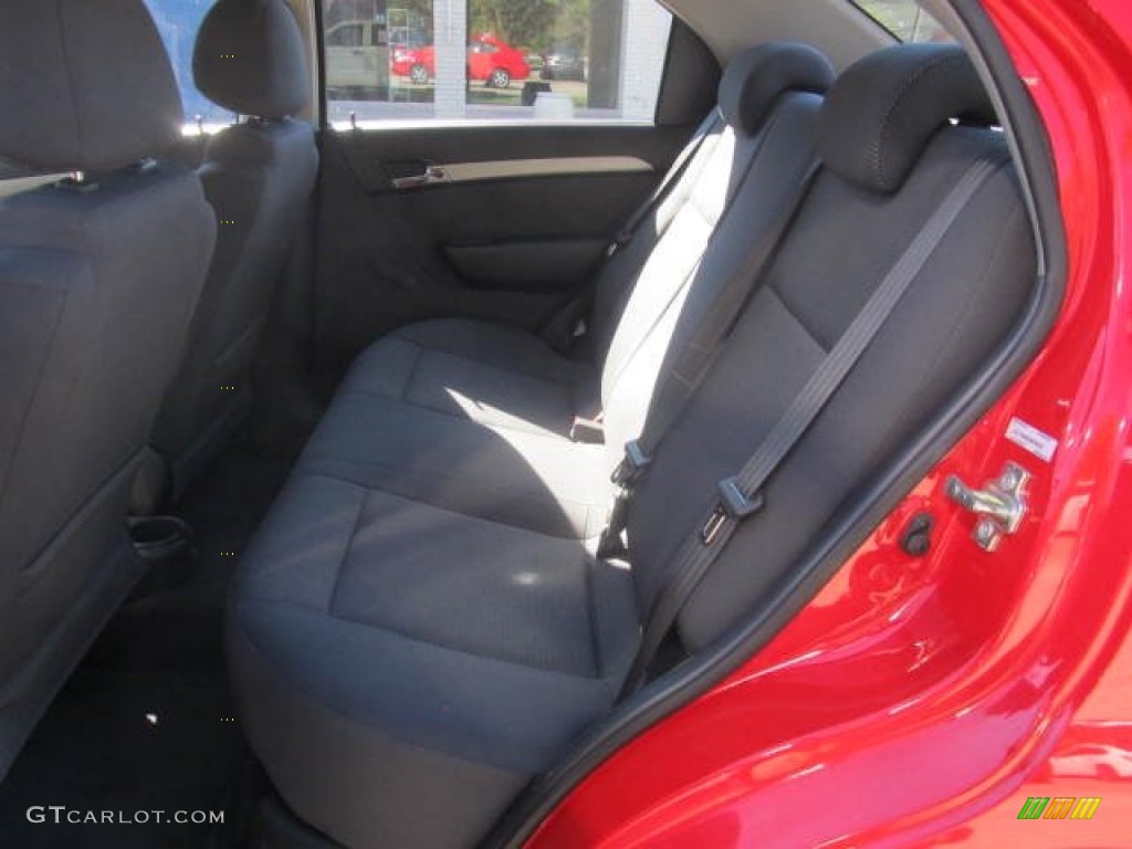 2008 Aveo LS Sedan - Victory Red / Charcoal photo #14