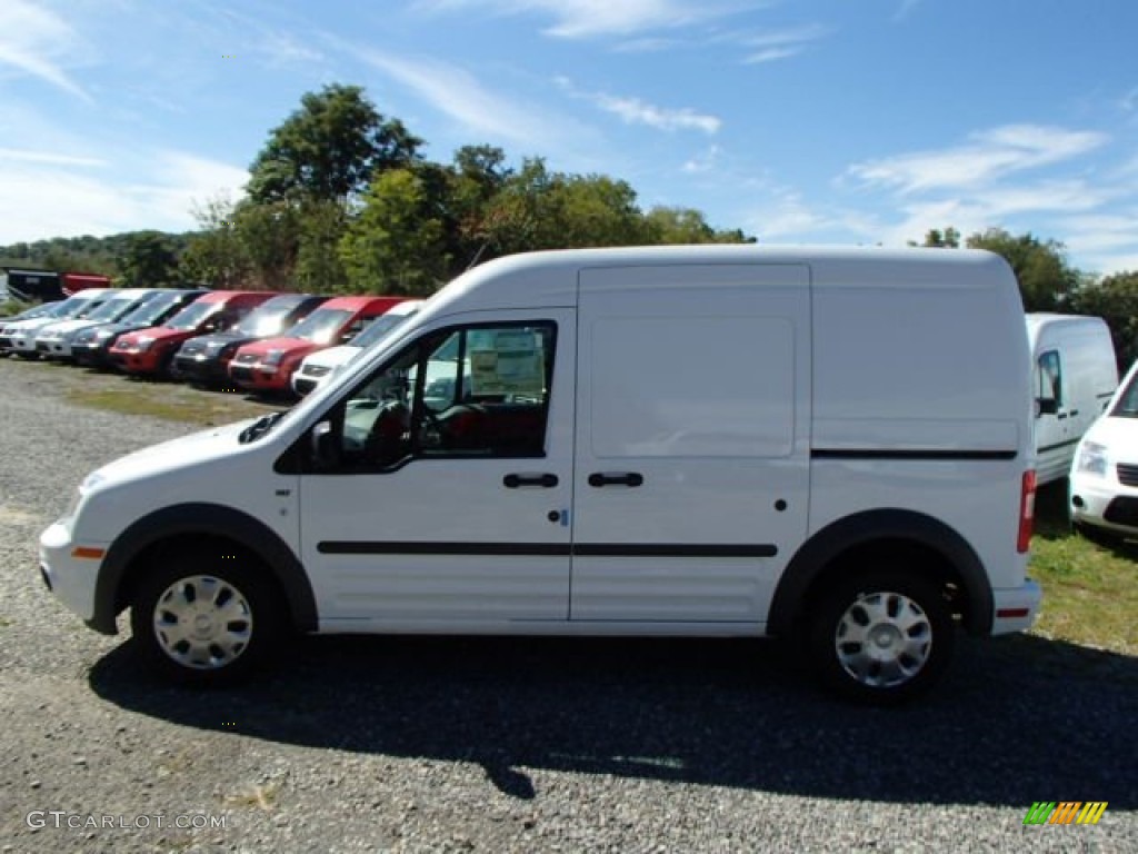 2013 Transit Connect XLT Van - Frozen White / Dark Gray photo #5