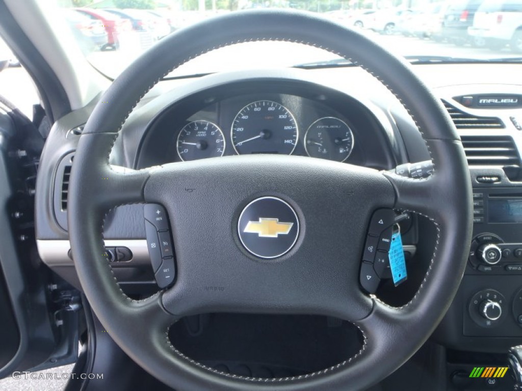 2006 Chevrolet Malibu Maxx LT Wagon Ebony Black Steering Wheel Photo #86119152