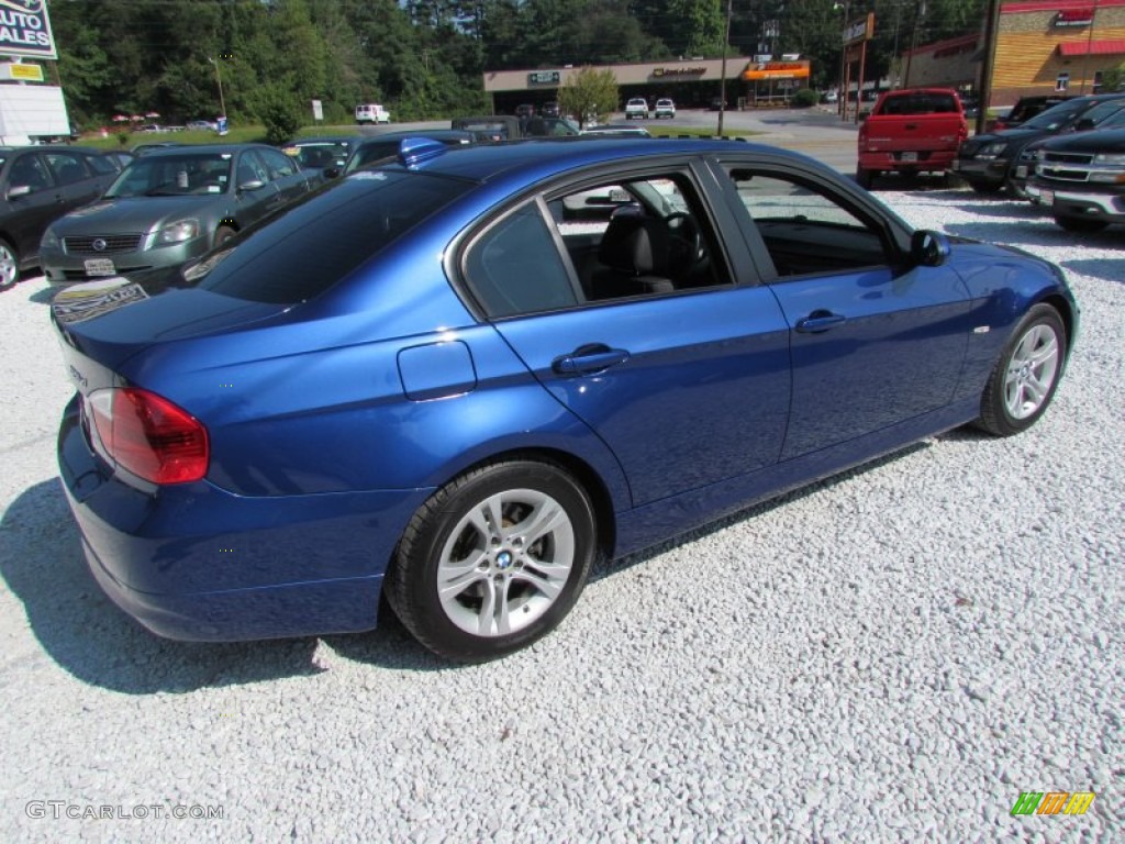 2008 3 Series 328xi Sedan - Montego Blue Metallic / Black photo #4