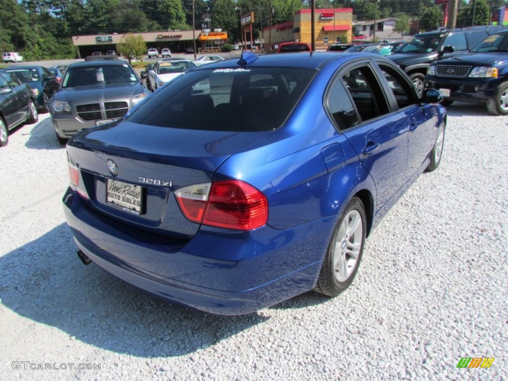 2008 3 Series 328xi Sedan - Montego Blue Metallic / Black photo #5