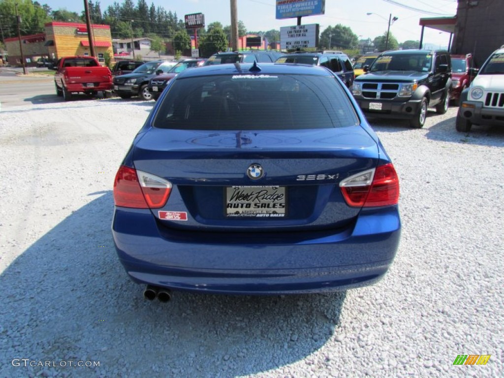 2008 3 Series 328xi Sedan - Montego Blue Metallic / Black photo #6