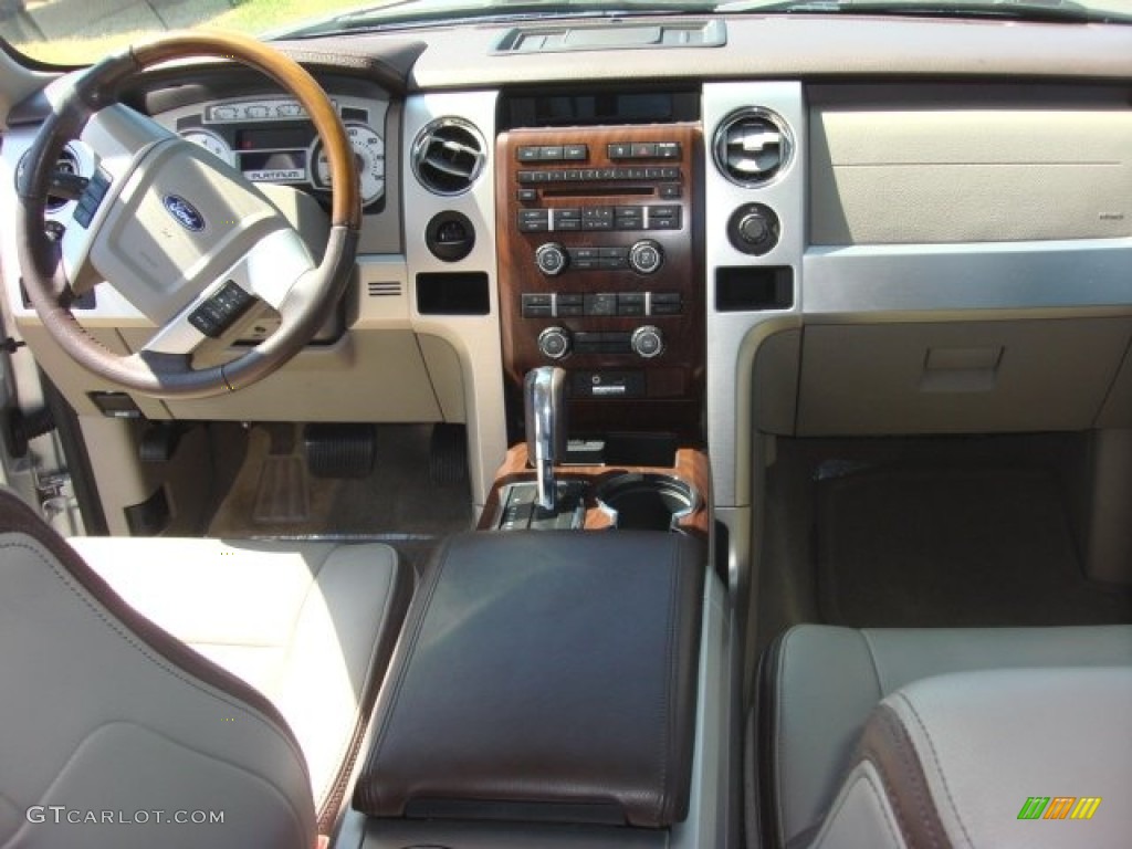 2010 F150 Platinum SuperCrew - Ingot Silver Metallic / Medium Stone Leather/Sienna Brown photo #13