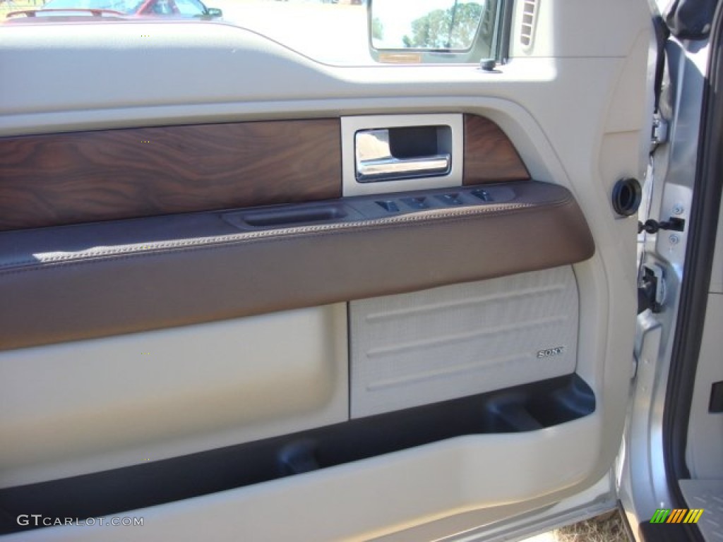 2010 F150 Platinum SuperCrew - Ingot Silver Metallic / Medium Stone Leather/Sienna Brown photo #17