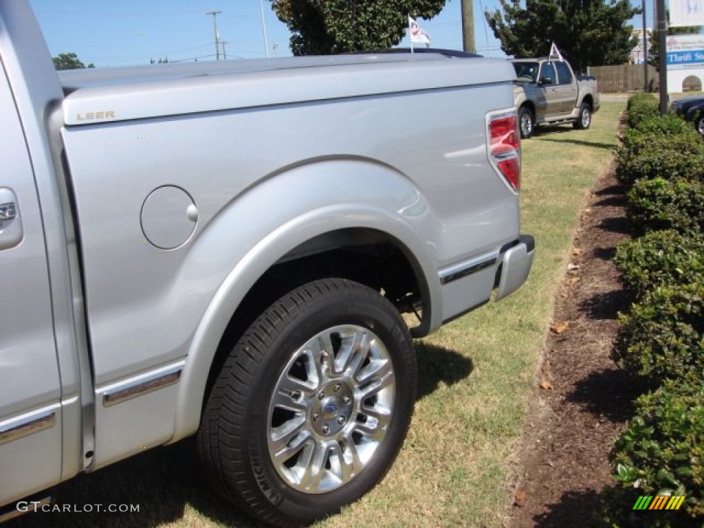 2010 F150 Platinum SuperCrew - Ingot Silver Metallic / Medium Stone Leather/Sienna Brown photo #33