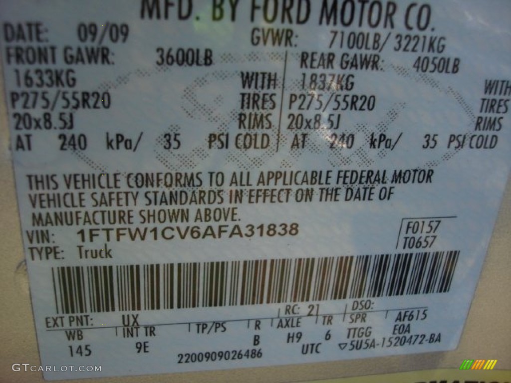 2010 F150 Platinum SuperCrew - Ingot Silver Metallic / Medium Stone Leather/Sienna Brown photo #36