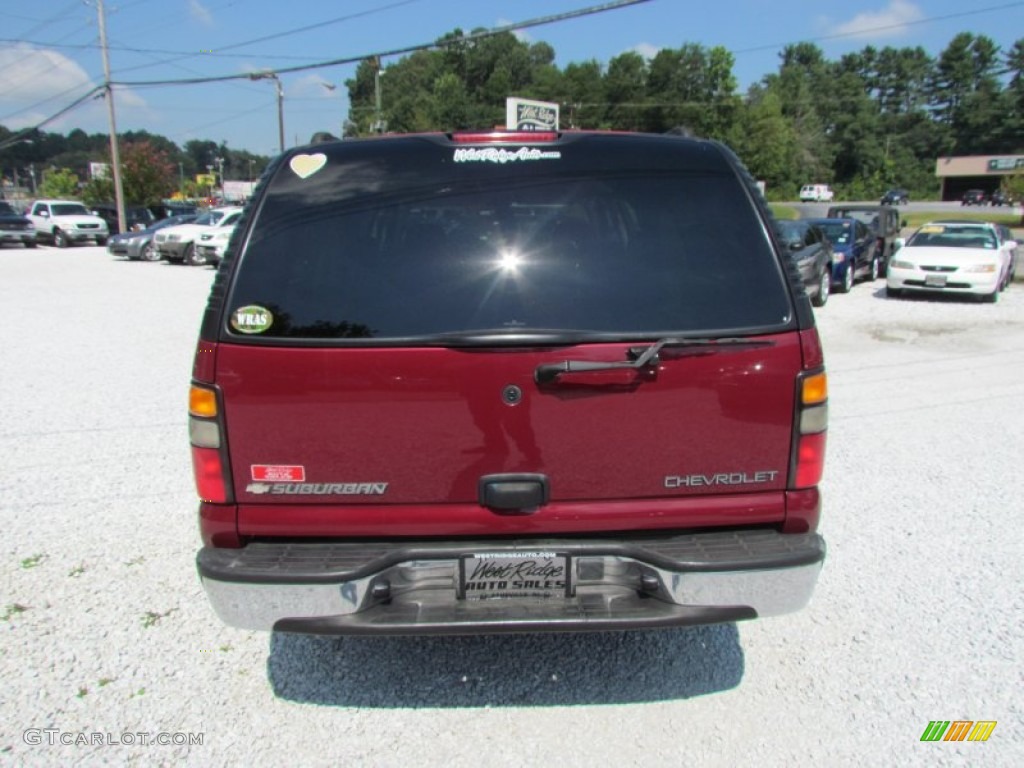 2004 Suburban 1500 4x4 - Sport Red Metallic / Gray/Dark Charcoal photo #6