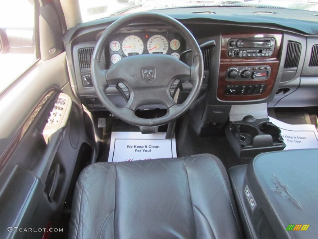 2003 Ram 1500 Laramie Quad Cab 4x4 - Flame Red / Dark Slate Gray photo #19