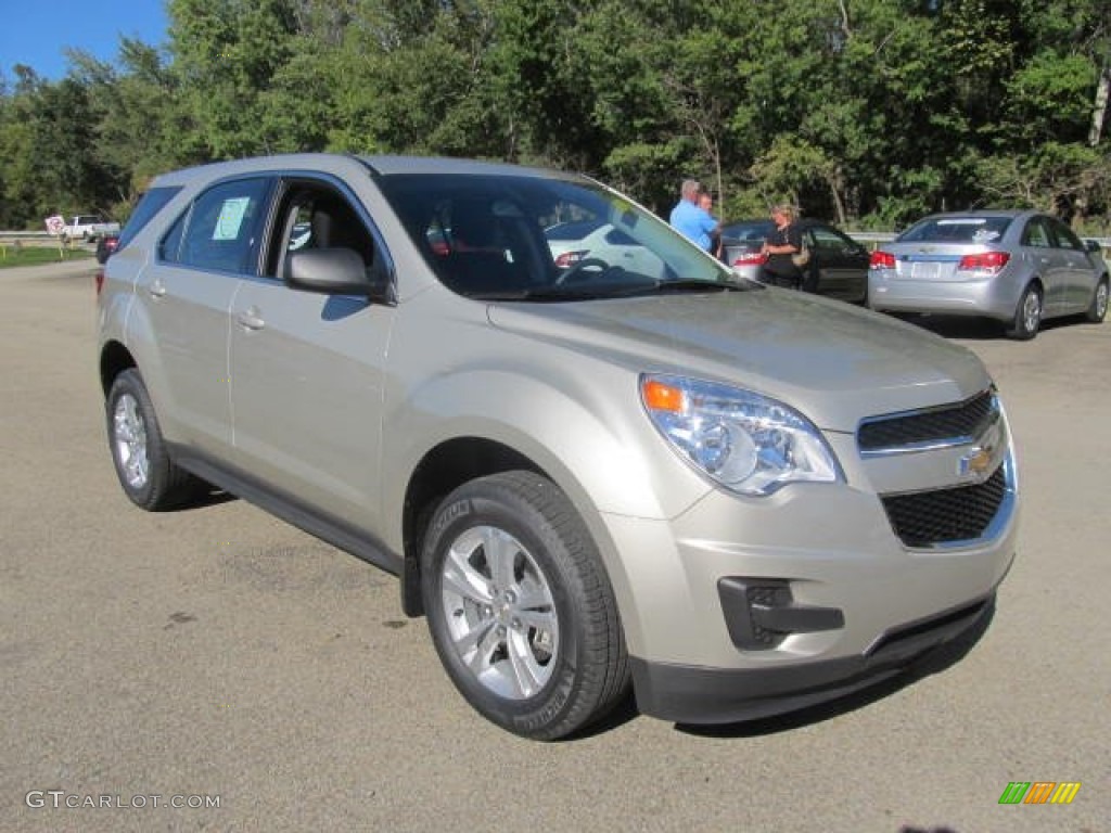 Champagne Silver Metallic 2014 Chevrolet Equinox LS AWD Exterior Photo #86122788