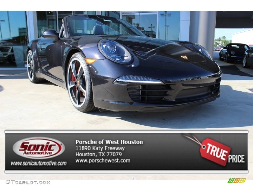 2014 911 Carrera S Cabriolet - Basalt Black Metallic / Black photo #1