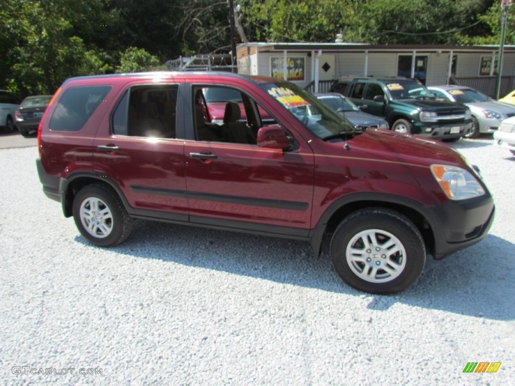 2002 CR-V EX 4WD - Chianti Red Pearl / Saddle photo #2