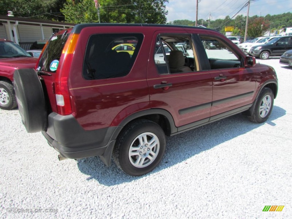 2002 CR-V EX 4WD - Chianti Red Pearl / Saddle photo #4