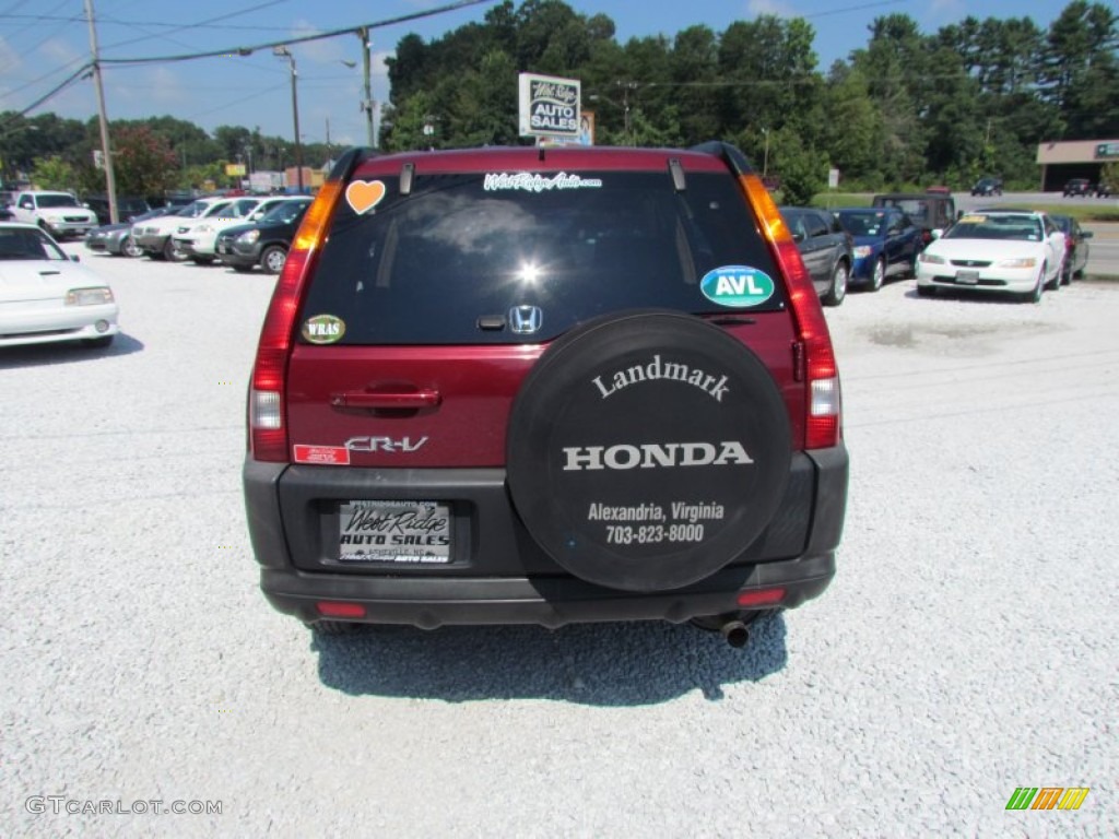 2002 CR-V EX 4WD - Chianti Red Pearl / Saddle photo #6