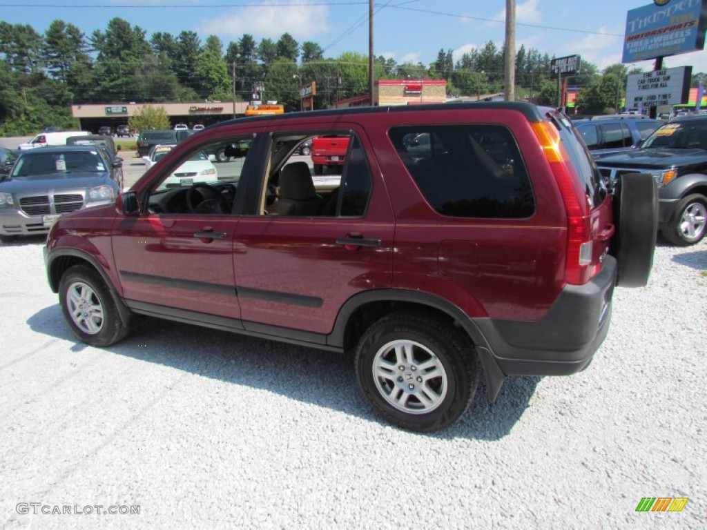 2002 CR-V EX 4WD - Chianti Red Pearl / Saddle photo #8