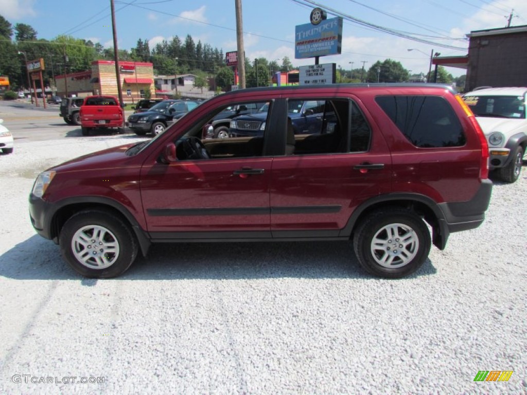 2002 CR-V EX 4WD - Chianti Red Pearl / Saddle photo #9