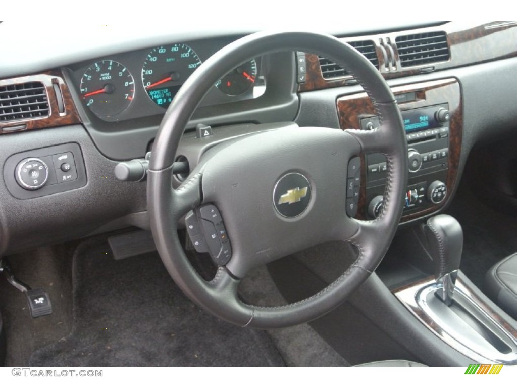 2013 Chevrolet Impala LTZ Ebony Steering Wheel Photo #86123631