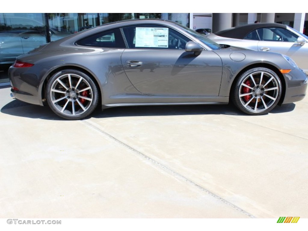 Agate Grey Metallic 2014 Porsche 911 Carrera 4S Coupe Exterior Photo #86123913