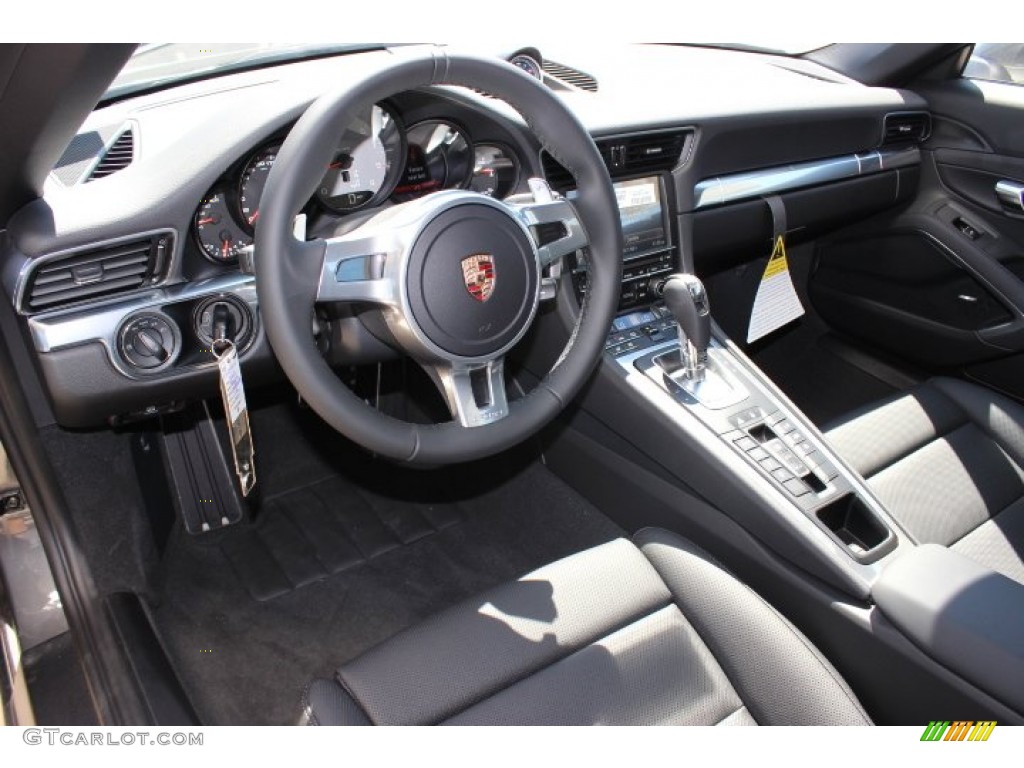 Black Interior 2014 Porsche 911 Carrera 4S Coupe Photo #86124018