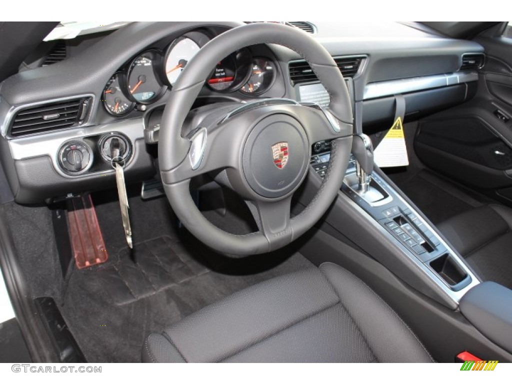 Black Interior 2014 Porsche 911 Carrera 4S Coupe Photo #86124729