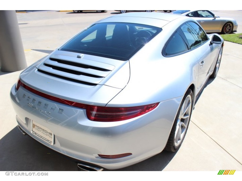 2014 911 Carrera 4 Coupe - Rhodium Silver Metallic / Black photo #7